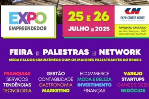 Expo Empreendedor 2025 conecta marcas, inovação e negócios em São Paulo